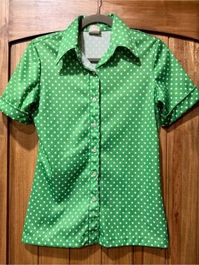 Authentic Vintage Aldens Fashions 70s Button Down Shirt